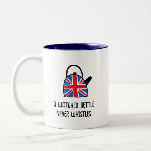 Funny British England Union Jack Kettle Tea Mug
