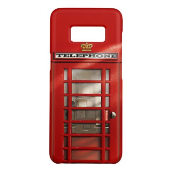 Funny British Red Phone Booth Case-mate Samsung Galaxy S8 Case by EnglishTeePot at Zazzle