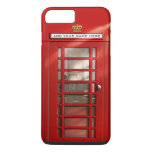 Funny British Red Telephone Box Personalized Iphone 8 Plus/7 Plus Case at Zazzle