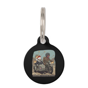 Funny British themed Christmas Pet ID Tag