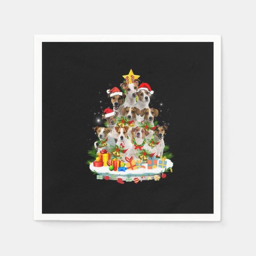 Funny Brittany Spaniel Christmas Tree Ornament Dec Napkins