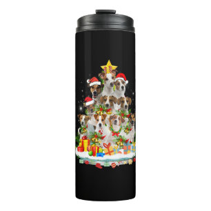 Funny Brittany Spaniel Christmas Tree Ornament Dec Thermal Tumbler