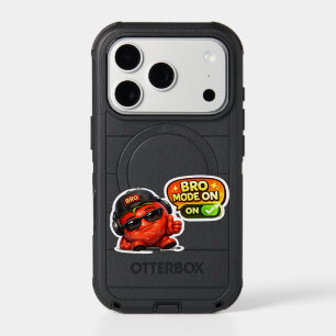 Funny Bro Mode On T-Shirt Cute Animated Characte iPhone 17 Pro Case