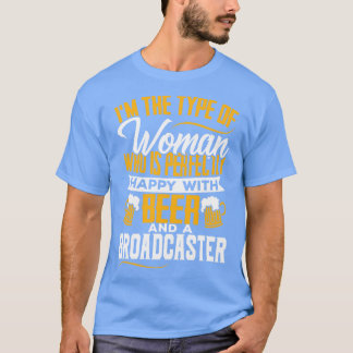 Funny Broadcasters Wife Girlfriend Gift T-Shirt
