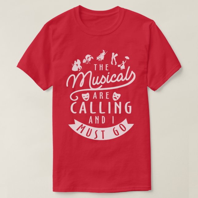 Funny Broadway Lover Gift T-Shirt (Design Front)
