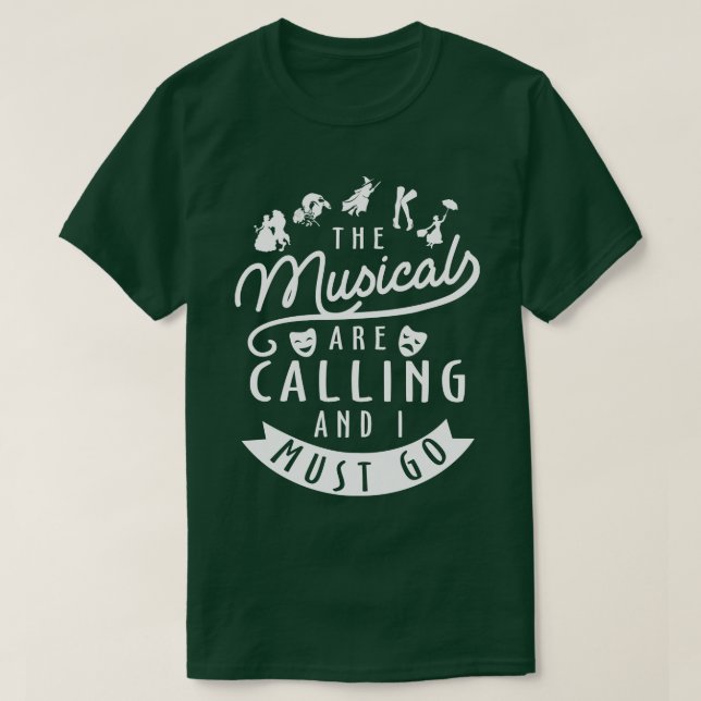 Funny Broadway Lover Gift T-Shirt (Design Front)