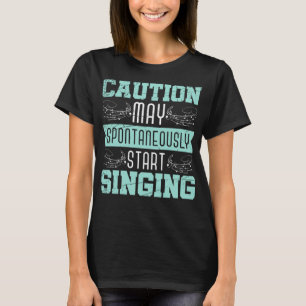 Funny Broadway Singer Theater Actor Rehearsals Gif T-Shirt