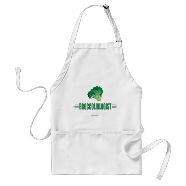 Funny Broccoli Adult Apron (Front)