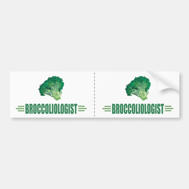 Funny Broccoli Bumper Sticker (Front)