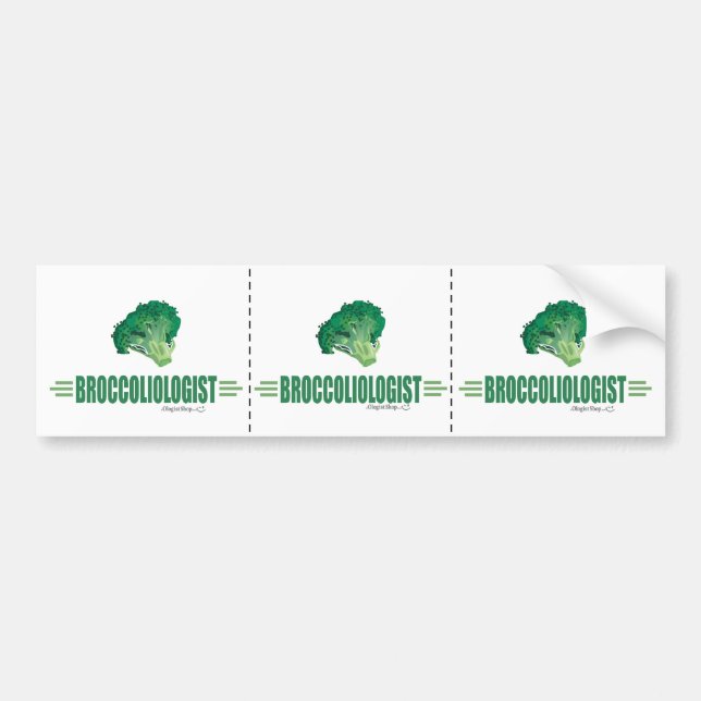 Funny Broccoli Bumper Sticker (Front)