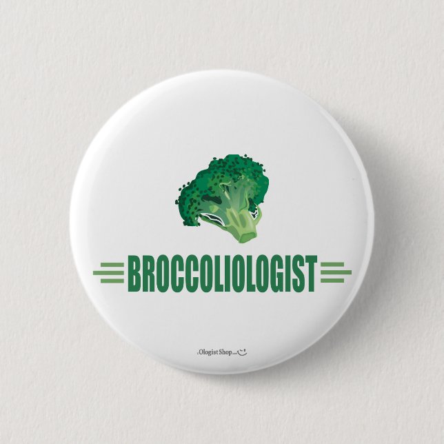 Funny Broccoli Button (Front)