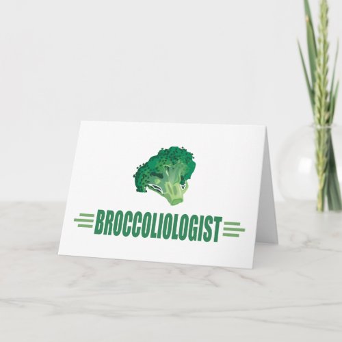 Funny Broccoli Holiday Card