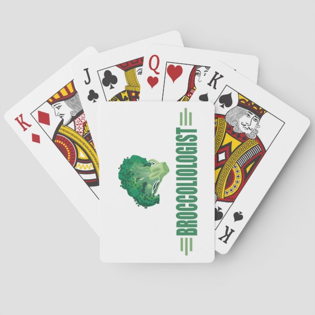 Funny Broccoli Poker Cards (Back)