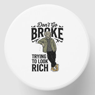 Funny Broke But Rich Vibes Vintage Dog Shirt Desig Mini Candle Favors