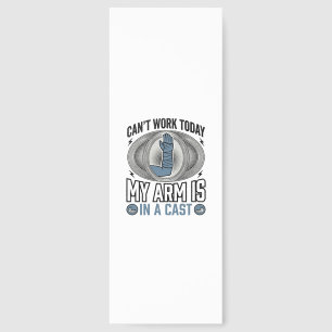 Funny Broken Arm Cast Vintage T-Shirt Design_1 Bookmarks