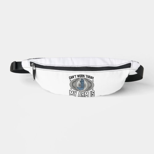 Funny Broken Arm Cast Vintage T-Shirt Design_1 Fanny Pack