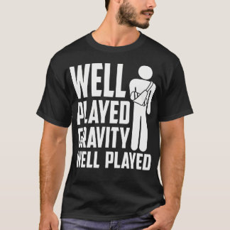 Funny Broken Arm Design For Men Women Kids Elbow B T-Shirt