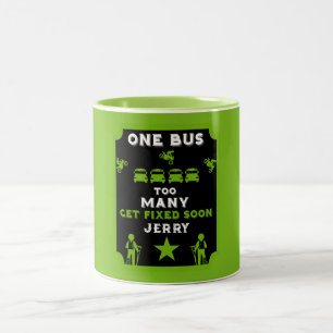 Funny Broken Leg Get Well Two-Tone Coffee Mug