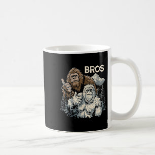 Funny Bros Bigfoot And Yeti Brothers Sasquatch Awe Coffee Mug