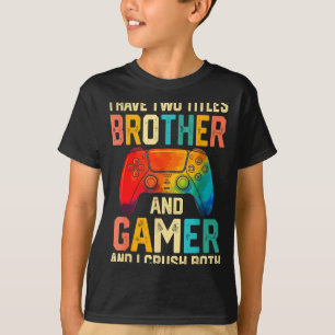 Funny Brother Gamer Graphic Tee Men Boys Teens Vid
