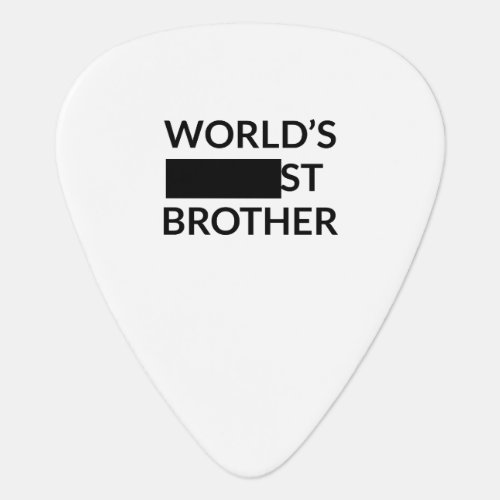 Funny Brother Gift Idea _ Worlds Blank Brother Guitar Pick