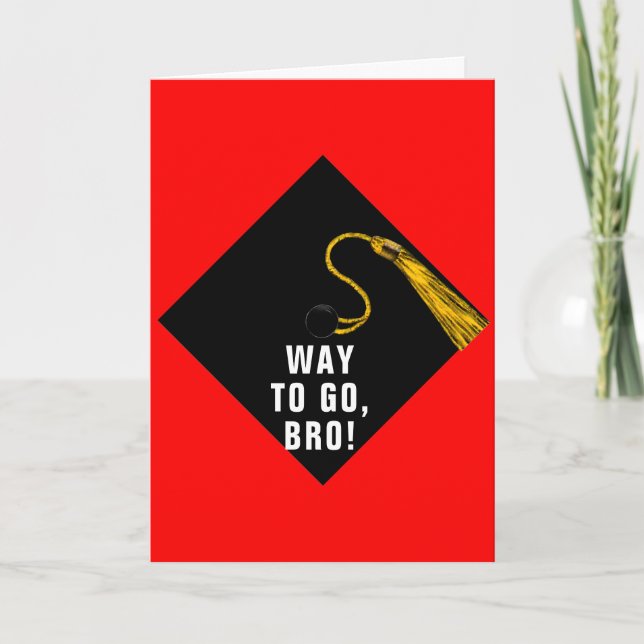 Funny Brother Graduation Card (Front)
