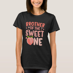 Funny Brother Of The Sweet One Cute Peach First Bi T-Shirt