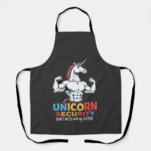 Funny Brother Unicorn Security Dont Mess With My S Apron