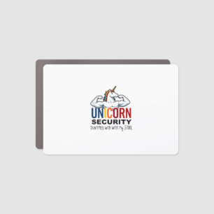 Funny Brother Unicorn Security Dont Mess With My S Car Magnet