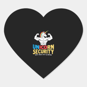 Funny Brother Unicorn Security Dont Mess With My S Heart Sticker