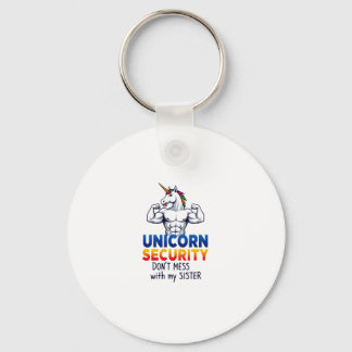 Funny Brother Unicorn Security Dont Mess With My S Keychain