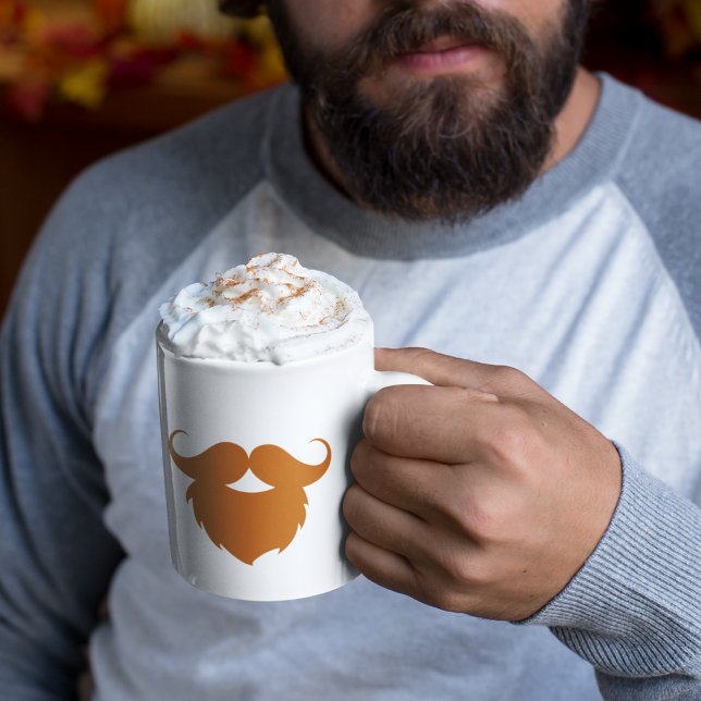 Funny Brown Mustache Coffee Mug (Creator Uploaded)