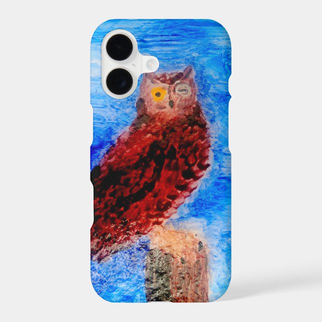 Funny Brown Owl Iphone Case (Back)