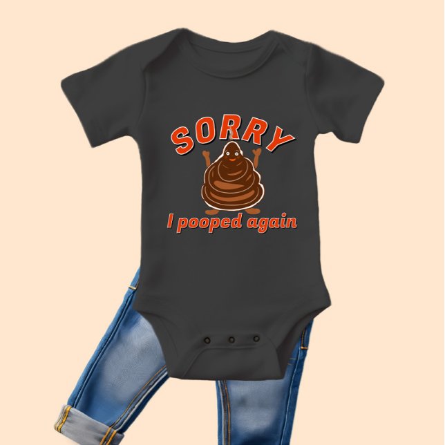 Funny brown poop baby bodysuit (Creator Uploaded)