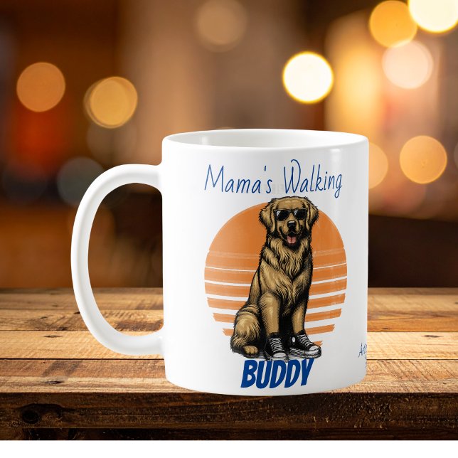 Funny  Browns Golden Retriever Sunglasses Coffee Mug (Personalize )