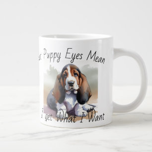 FUNNY Browns White PUPPY Watercolor Specialty Mug