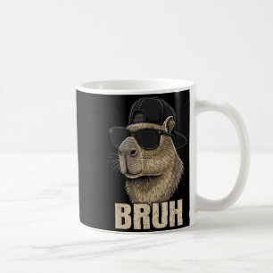 Funny Bruh Meme Capybara Lover Cool Sungles For Me Coffee Mug