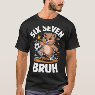 Funny Bruh Soccer Groundhog Day 67 Meme Pajamas Bo T-Shirt