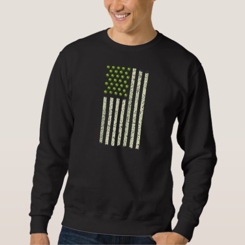 Funny Brussel Sprouts American Flag Vegan Men Wome Sweatshirt