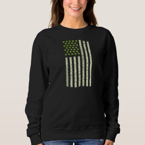 Funny Brussel Sprouts American Flag Vegan Men Wome Sweatshirt