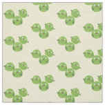 Funny Brussels sprouts vegetables cartoon Fabric