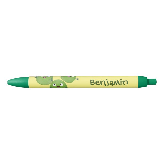 Funny Brussels sprouts vegetables cartoon Pen (Front)