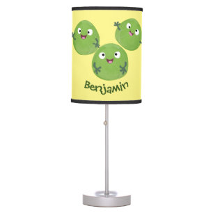 Funny Brussels sprouts vegetables cartoon Table Lamp