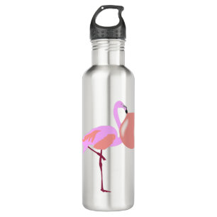 Funny Bubble Gum Flamingo Blowing Bubble Stainless Steel Water Bottle