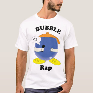 Funny Bubble Rap Cartoon Character Pun Kawaii T-Shirt