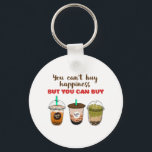 Funny Bubble Tea Boba Lover Can't Buy Happiness Keychain<br><div class="desc">You Can't Buy Happiness But You Can Buy Bubble Tea. Funny and cute bubble tea design for those who love those sweet drinks with boba. Cool and colorful merchandise for bubble tea lover of many flavors. Perfect to celebrate National Bubble Tea Day. Great Christmas gift and birthday present for family...</div>