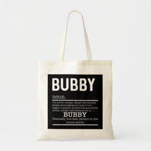 Funny Bubby Definition Grandma Mother Day Gifts Tote Bag