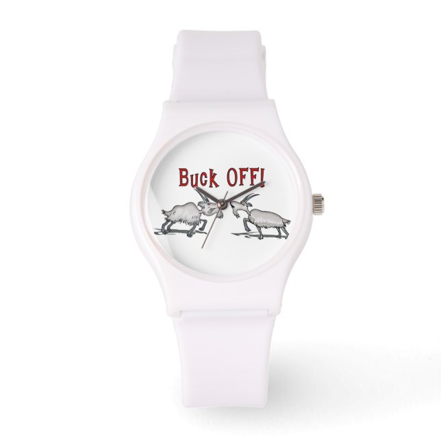 Funny Buck Off Goat Watch (Front)