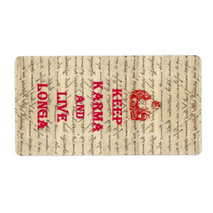 Funny Buddha saying Label