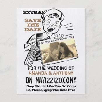 Funny Budget Save The Date Custom Photo Flyer by CustomizePersonalize at Zazzle